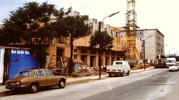 Baustelle Leberstraße, 1985